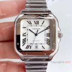 Grade A Replica Cartier Santos Stainless Steel Watch 9015 Automatic Movement